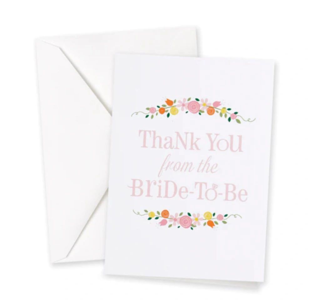 Botanical Bridal Shower Thank You